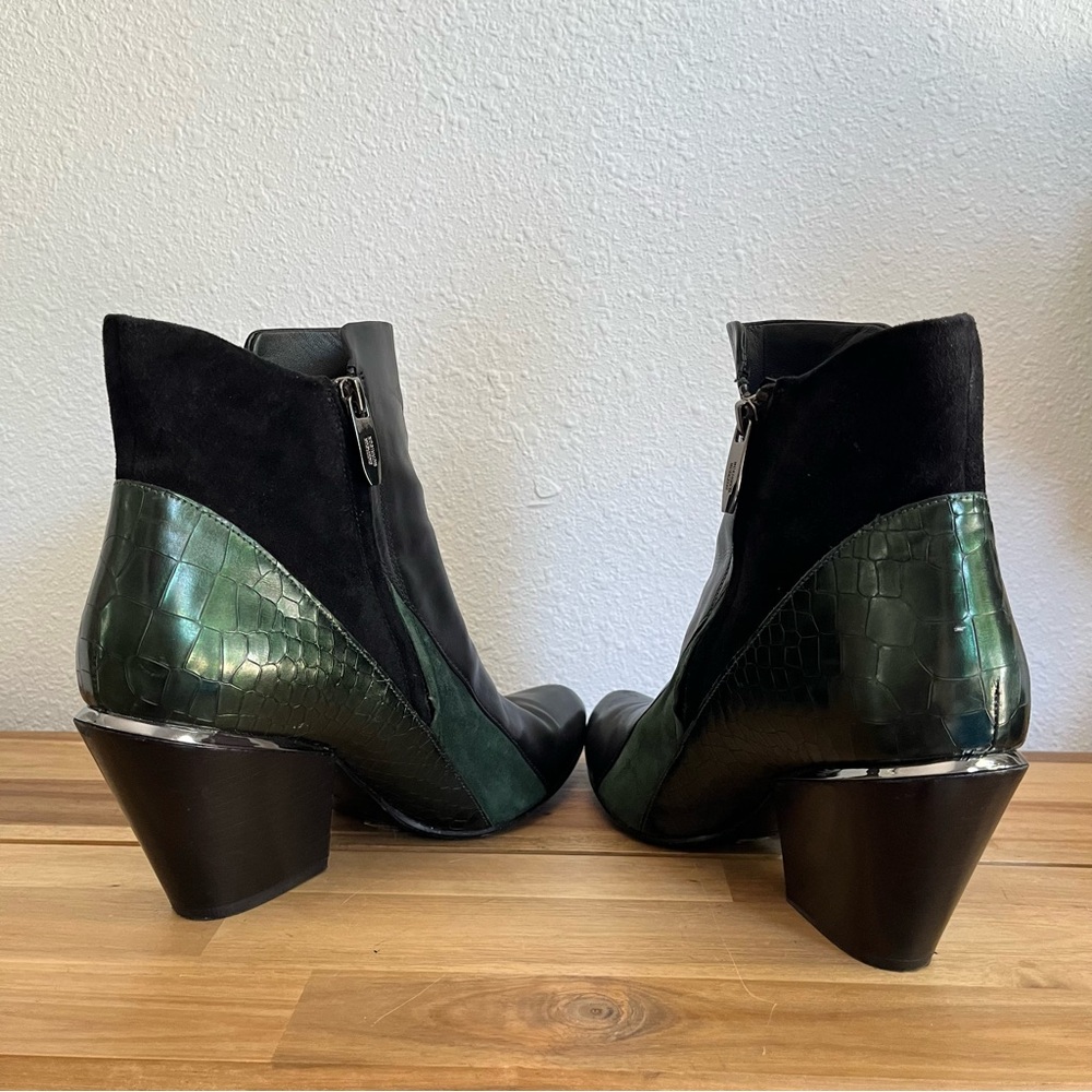 Sigerson Morrison Leila Mixed Combo Ankle Bootie Size 9.5 B - Picture 6 of 13